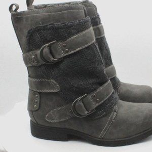 Sugar Jolla Double Buckle Combat Motorcycle Boots